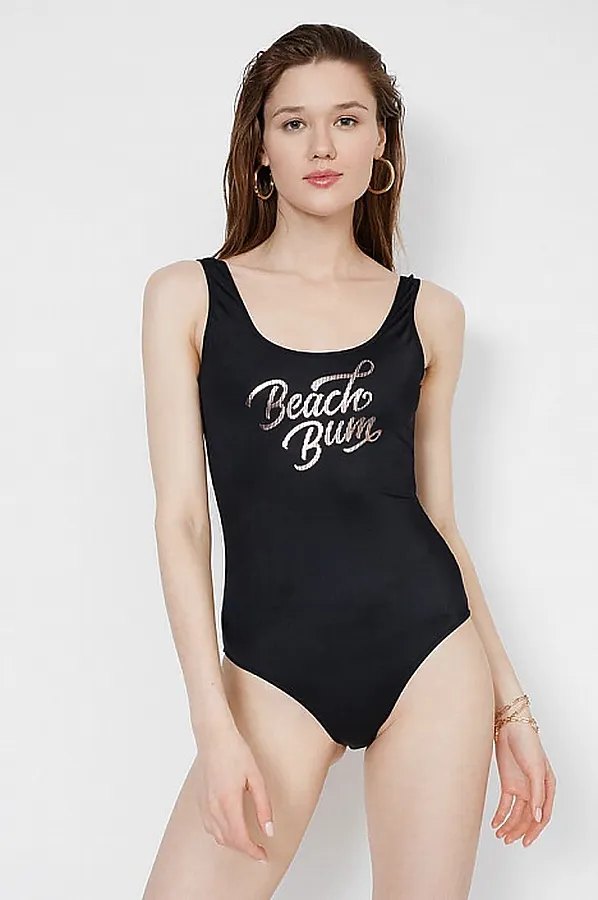 Купальник MARK FORMELLE, черный +печать - фото 1