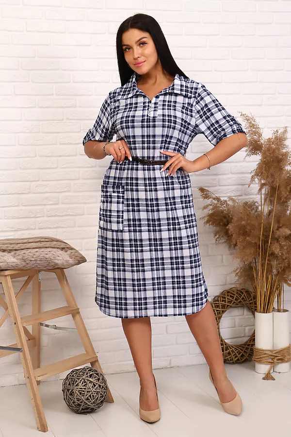 Платье 31520 НАТАЛИ, голубой - фото 1