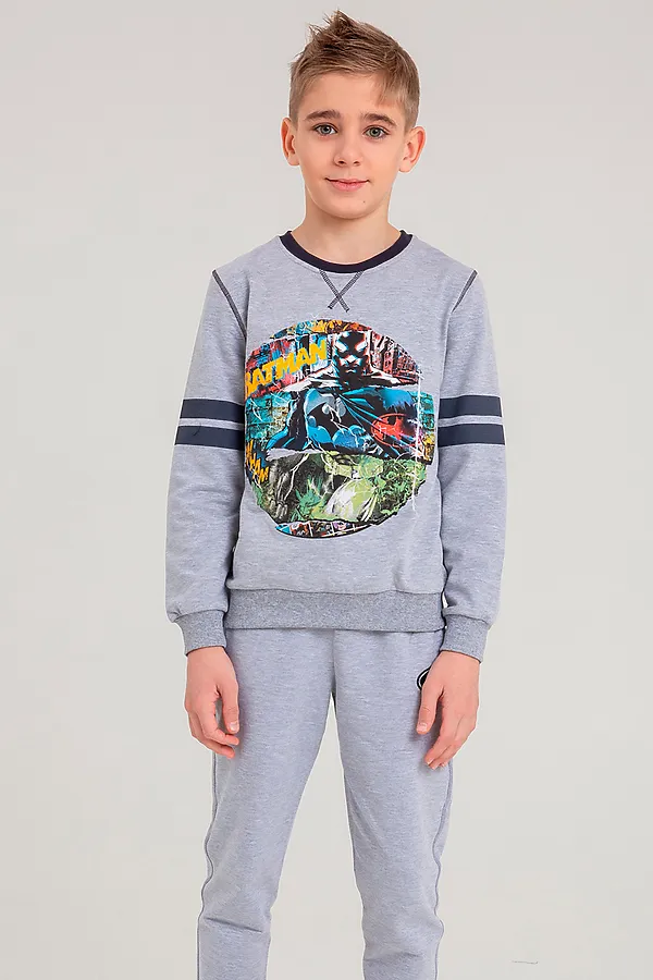 Свитшот BATIK, серый меланж - фото 1