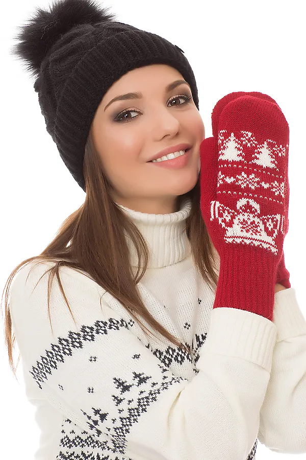 Варежки VAY, красный - фото 1