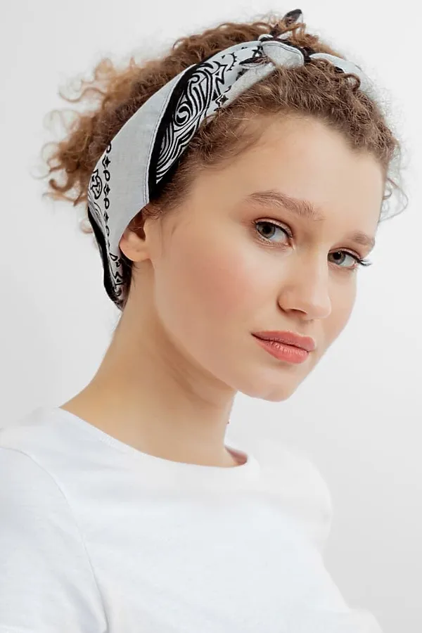 Платок 2 шт MARK FORMELLE, белый +черный - фото 1