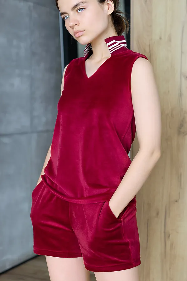 Комплект(Майка+Шорты) OPIUM, гранат - фото 1