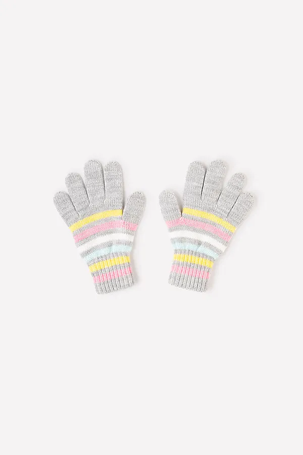 Перчатки  CROCKID SALE, св.серый меланж, светлая бирюза - фото 1