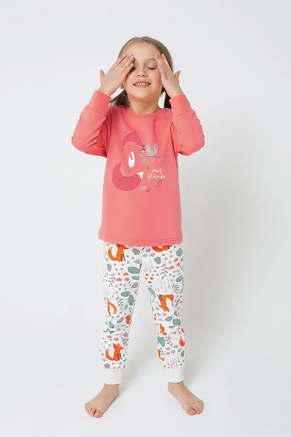 Пижама CROCKID, коралл, осенняя пора - фото 1