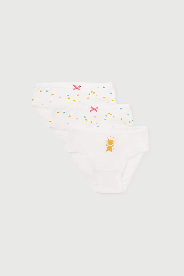 Трусы 3 шт. CROCKID SALE, сахар,цветное конфетти - фото 1