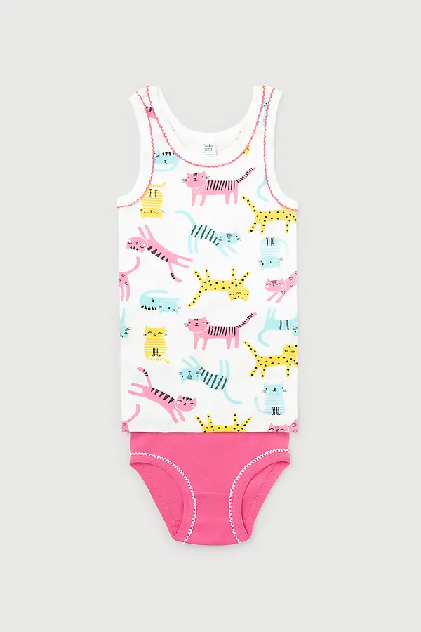 Комплект CROCKID SALE, цветные котята на сахаре, розовый - фото 1