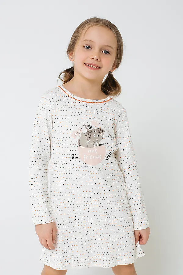 Сорочка CROCKID, цветные штрихи на белой лилии - фото 1