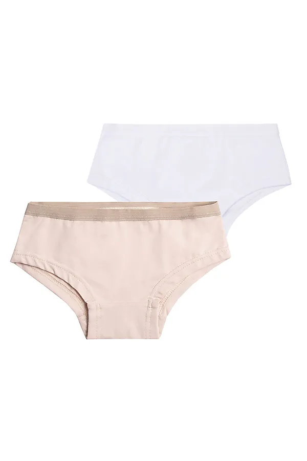 Трусы 2 шт. BOSSA NOVA, бежевый/белый - фото 1