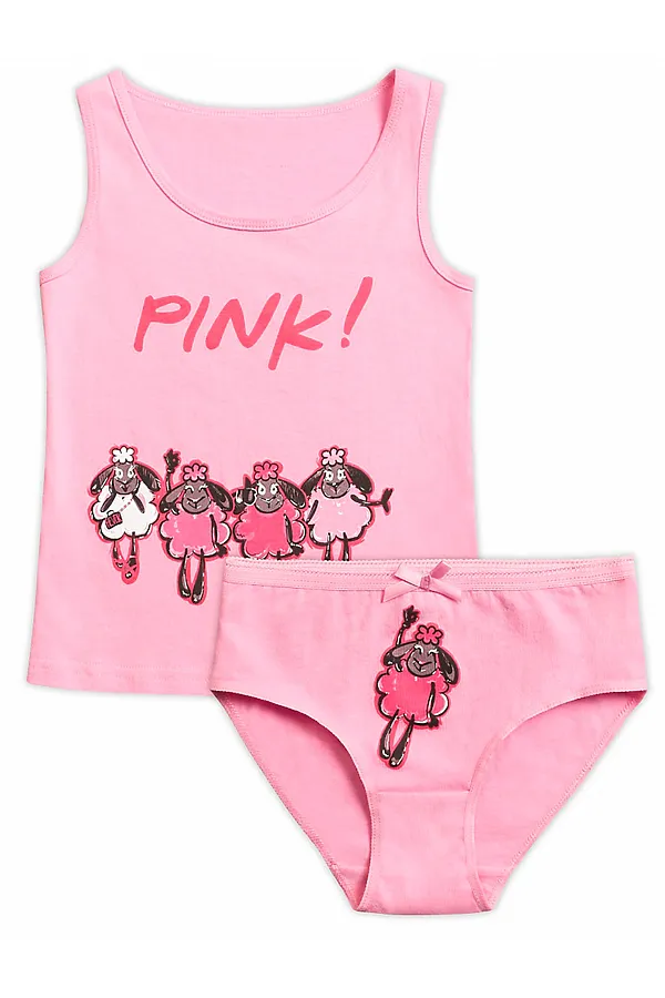 Комплект (Майка+Трусы) PELICAN, розовый - фото 1