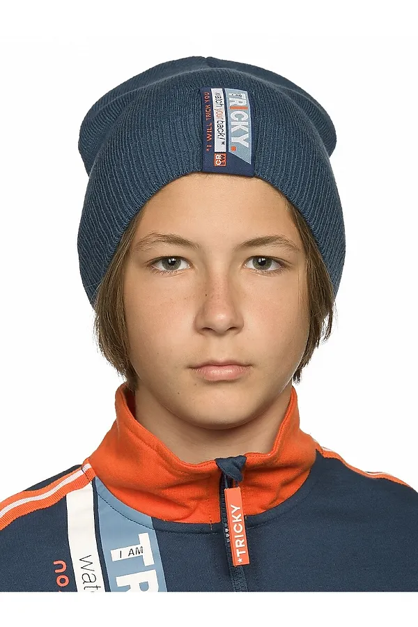 Шапка PELICAN, тёмно-синий - фото 1