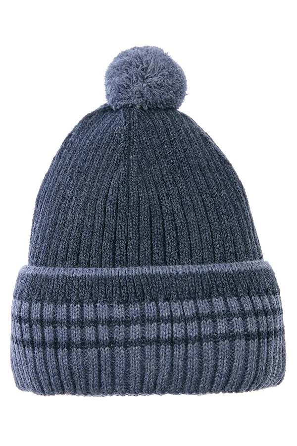 Шапка PLAYTODAY, серый,голубой - фото 1