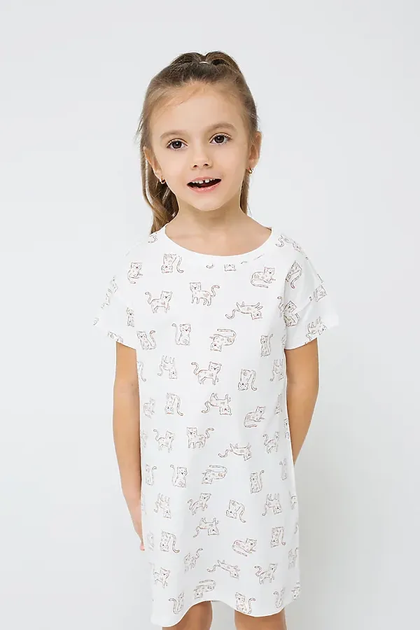 Сорочка CROCKID SALE, леопарды малыши на сахаре - фото 1
