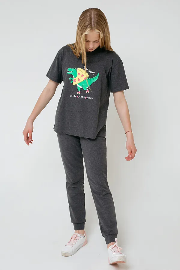 Брюки CROCKID SALE, тем.серый меланж к55 - фото 1