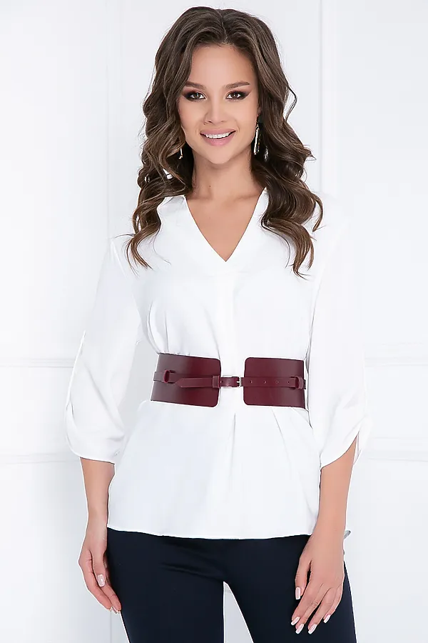 Ремень BELLOVERA, марсала - фото 1