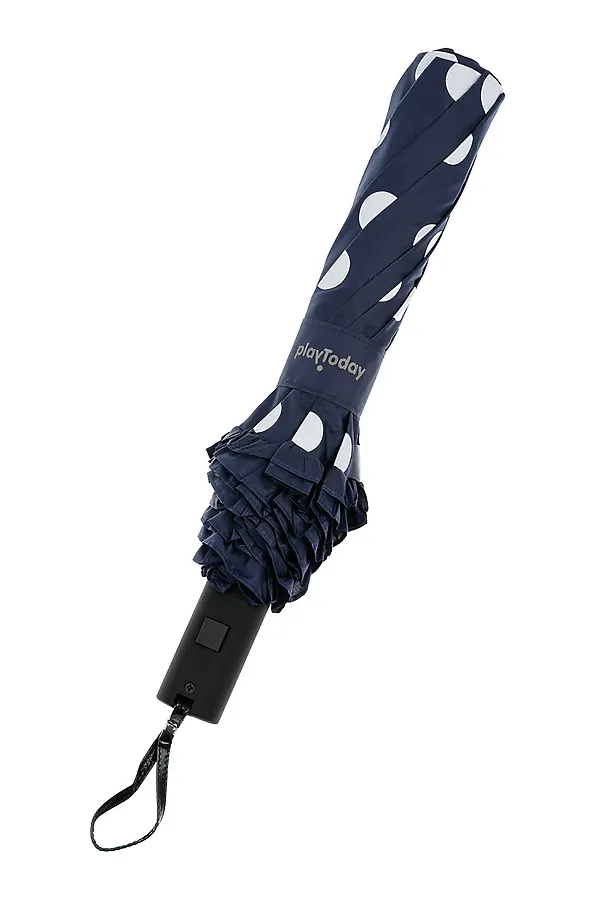 Зонт-полуавтомат PLAYTODAY, тёмно-синий,белый - фото 1
