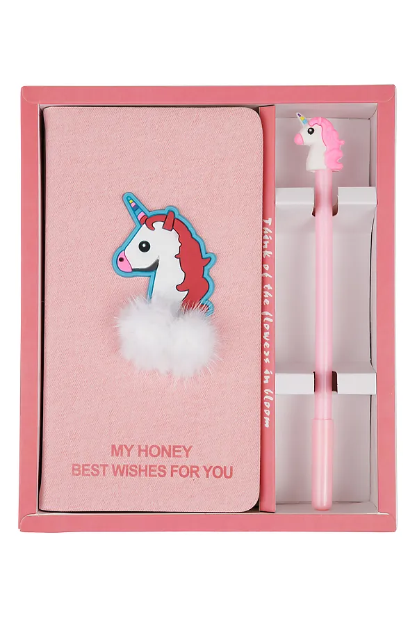  Комплект (Блокнот+Ручка) PLAYTODAY, розовый - фото 1