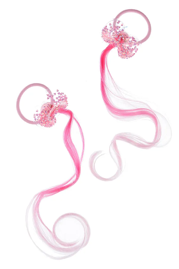 Резинки для волос 2 шт. PLAYTODAY, розовый - фото 1