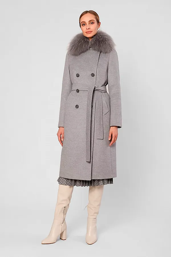 Пальто POMPA, светло-серый - фото 1