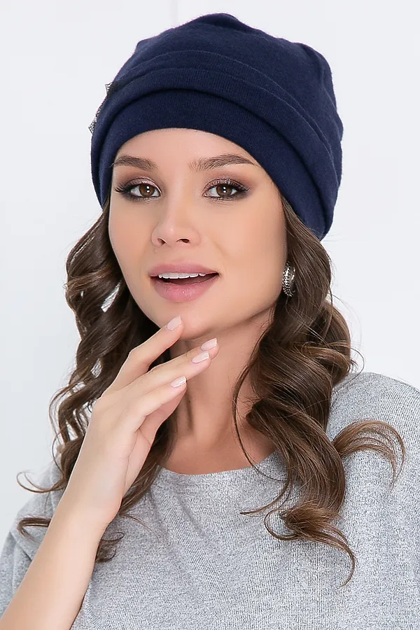 Шапка BELLOVERA, темно-синий - фото 1