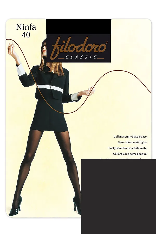 Колготки FILODORO, антрацит - фото 1
