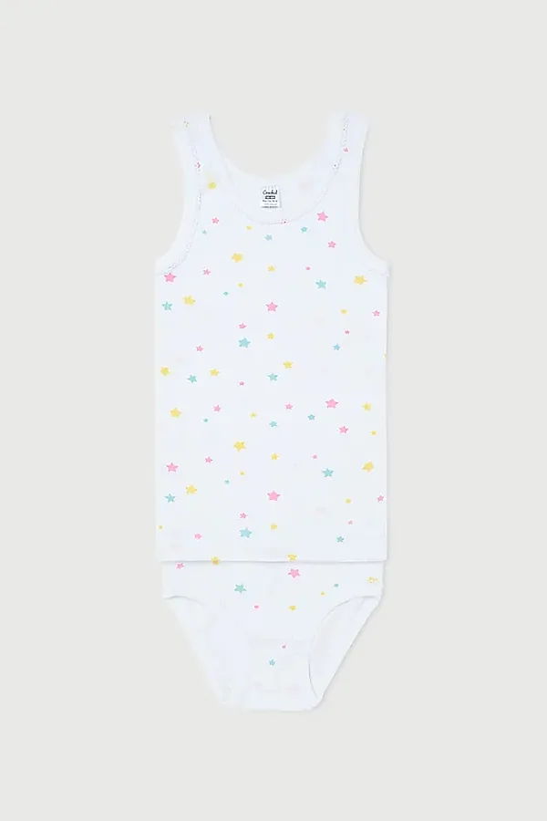 Комплект CROCKID SALE, радужный звездопад на белом - фото 1