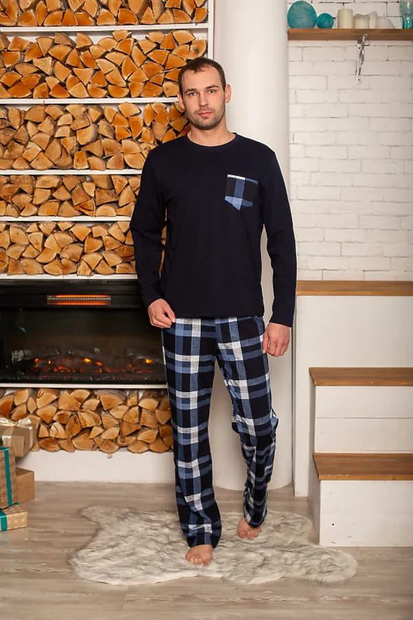 Костюм (футболка+брюки) СОФИЯ37, синий - фото 1