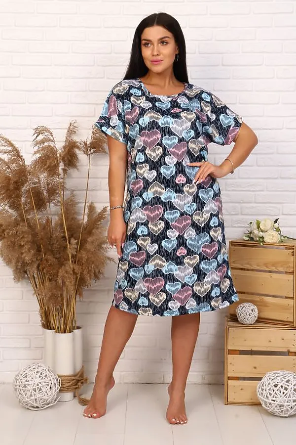 Туника СОФИЯ37, голубой - фото 1