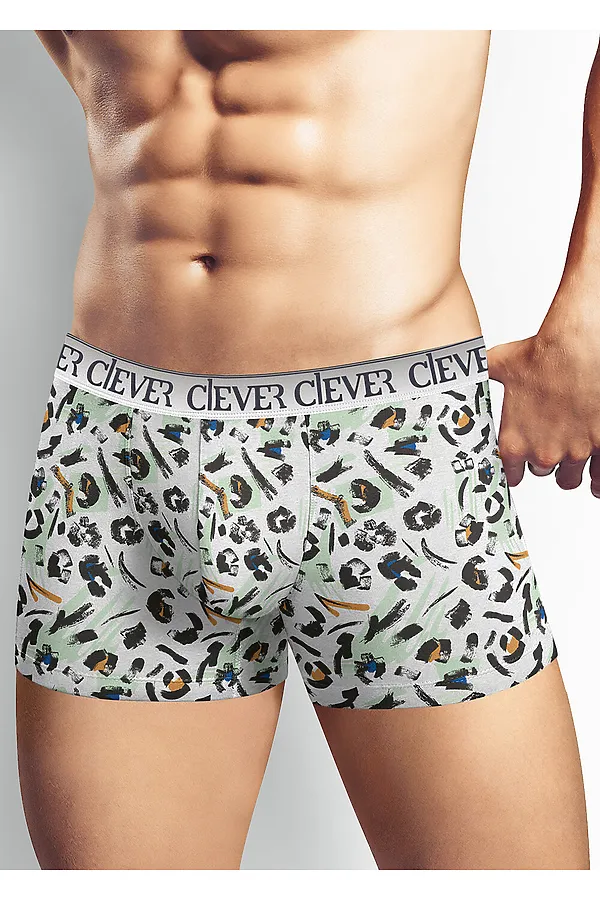 Трусы CLEVER, меланж св.серый/чёрный - фото 1