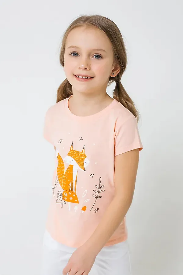 Футболка  CROCKID SALE, светло-оранжевый к1276 - фото 1