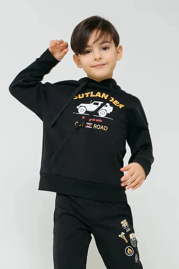 Толстовка  CROCKID, черный к1269 - фото 1
