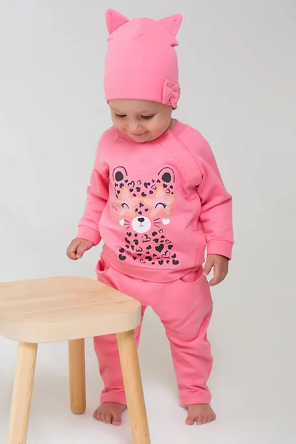 Брюки CROCKID SALE, клубничное суфле(леопардовый котенок) - фото 1