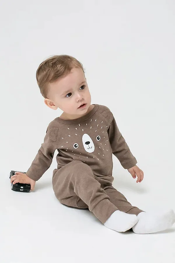 Джемпер  CROCKID SALE, коричневый меланж(зима в лесу) - фото 1