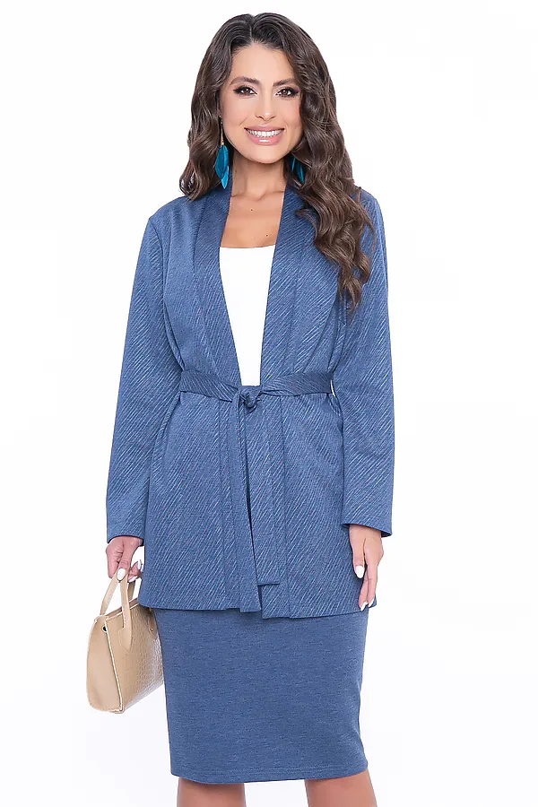 Комплект (юбка+жакет) LADY TAIGA, блю - фото 1