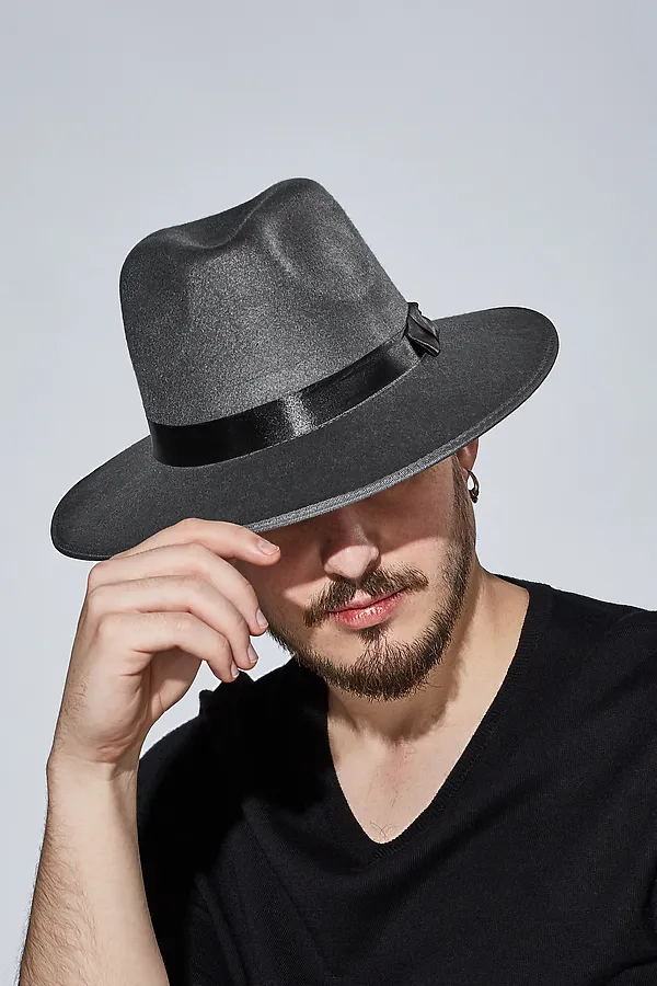 Шляпа "Фронтера" Nothing Shop, серый, черный - фото 1