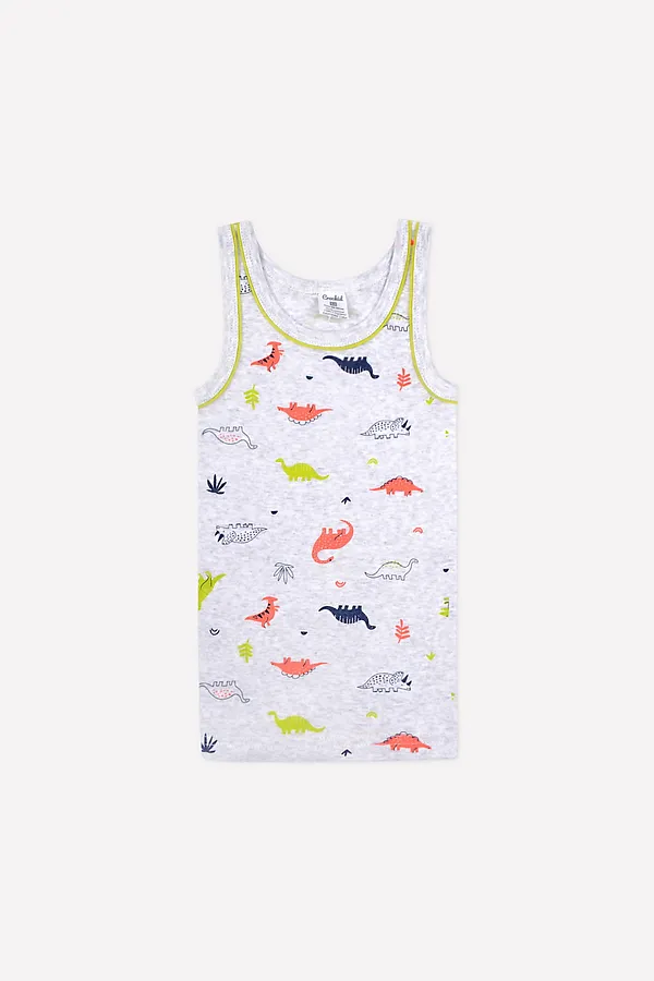 Майка CROCKID SALE, дино на меланже - фото 1