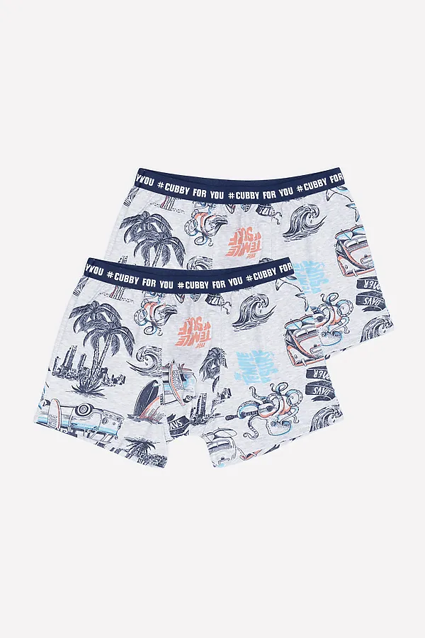 Трусы 2 шт. CUBBY, серфинг на меланже - фото 1