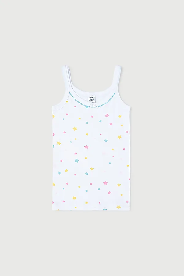 Майка CROCKID SALE, радужный звездопад на белом - фото 1