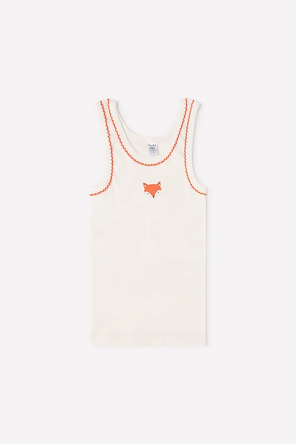 Майка CROCKID, белая лилия(осенний лес) - фото 1