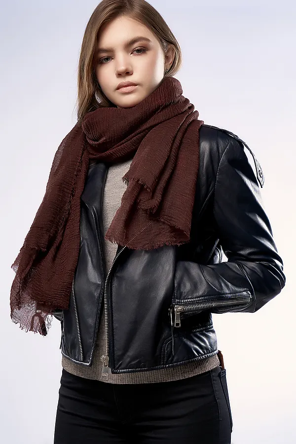 Шарф-палантин "Вечная красота" MERSADA, темно-бордовый - фото 1