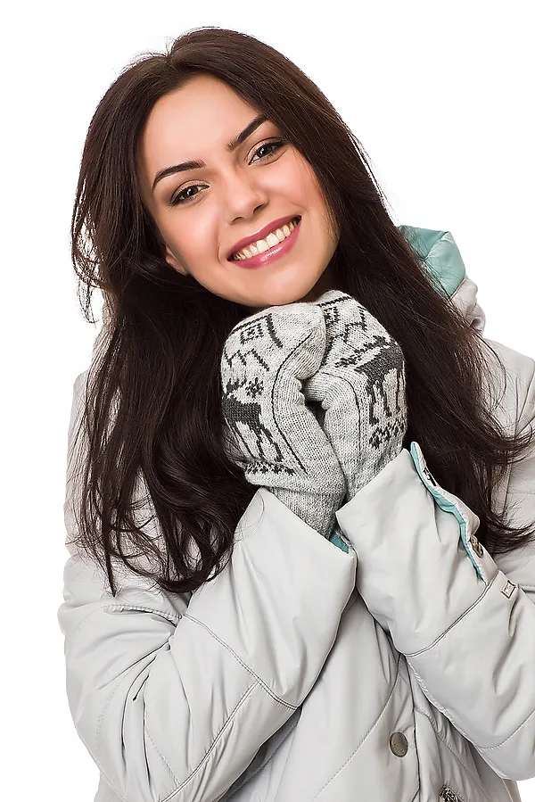 Варежки VAY, светло-серый/темно-серый - фото 1