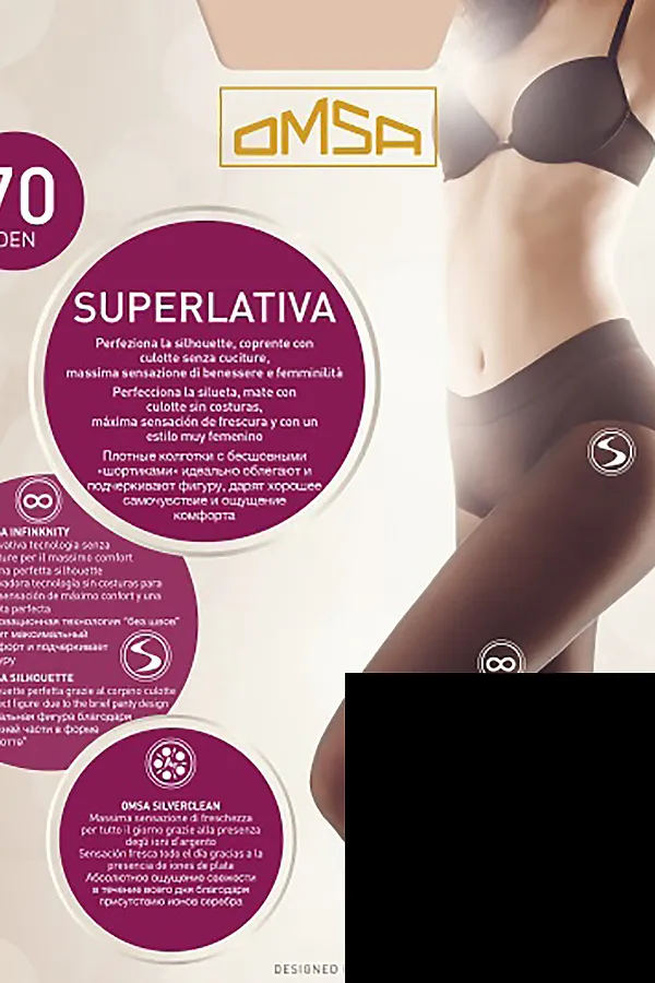 Колготки OMSA, черный - фото 1