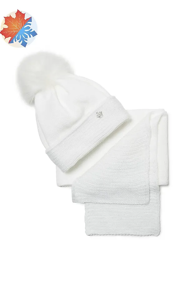 Комплект (шапка+шарф) ESLI, белый - фото 1