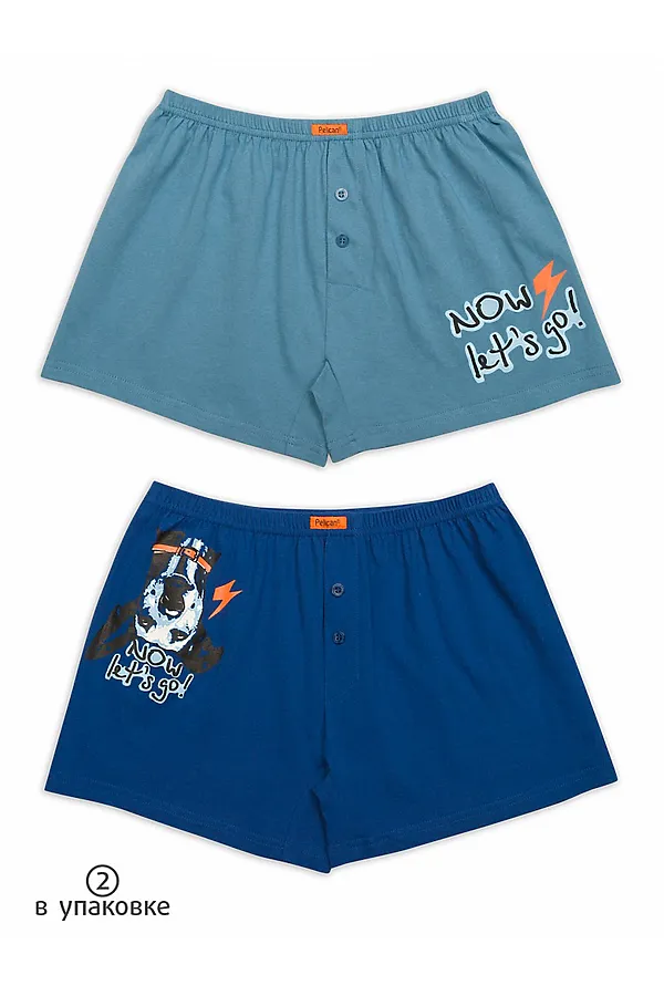 Трусы 2 шт. PELICAN, джинс/синий - фото 1