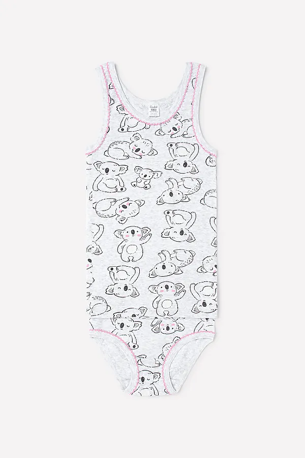 Комплект CROCKID SALE, забавные коалы на меланже - фото 1