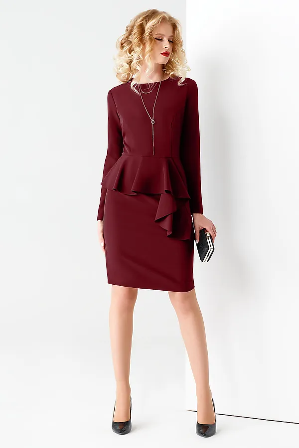 Платье PANDA, бордовый - фото 1