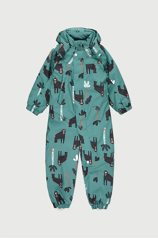 Комбинезон CROCKID SALE, темный изумруд, гориллы - фото 1