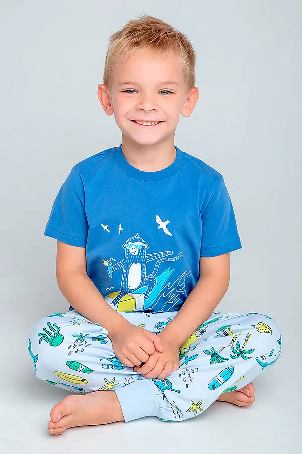 Пижама CROCKID SALE, синий, пляж - фото 1