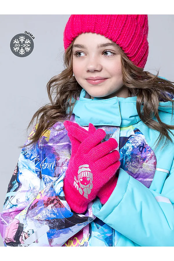 Перчатки NIKASTYLE, ягодный - фото 1