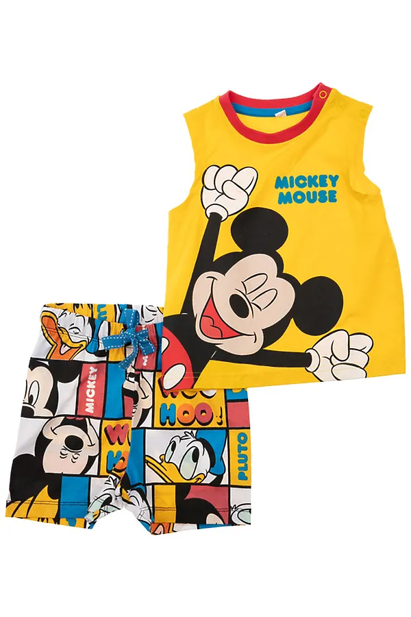 Костюм (Майка+Шорты) PLAYTODAY, жёлтый,разноцветный - фото 1