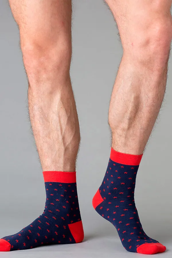 Носки OMSA for MEN, blue/rosso - фото 1